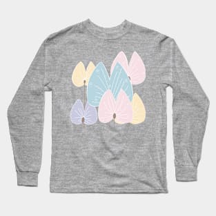 Pastel adorable lotus leaves Long Sleeve T-Shirt